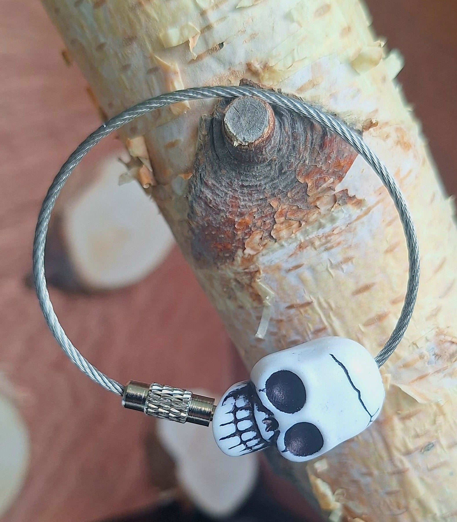 Schlüsselanhänger Skull-Head Oldschool