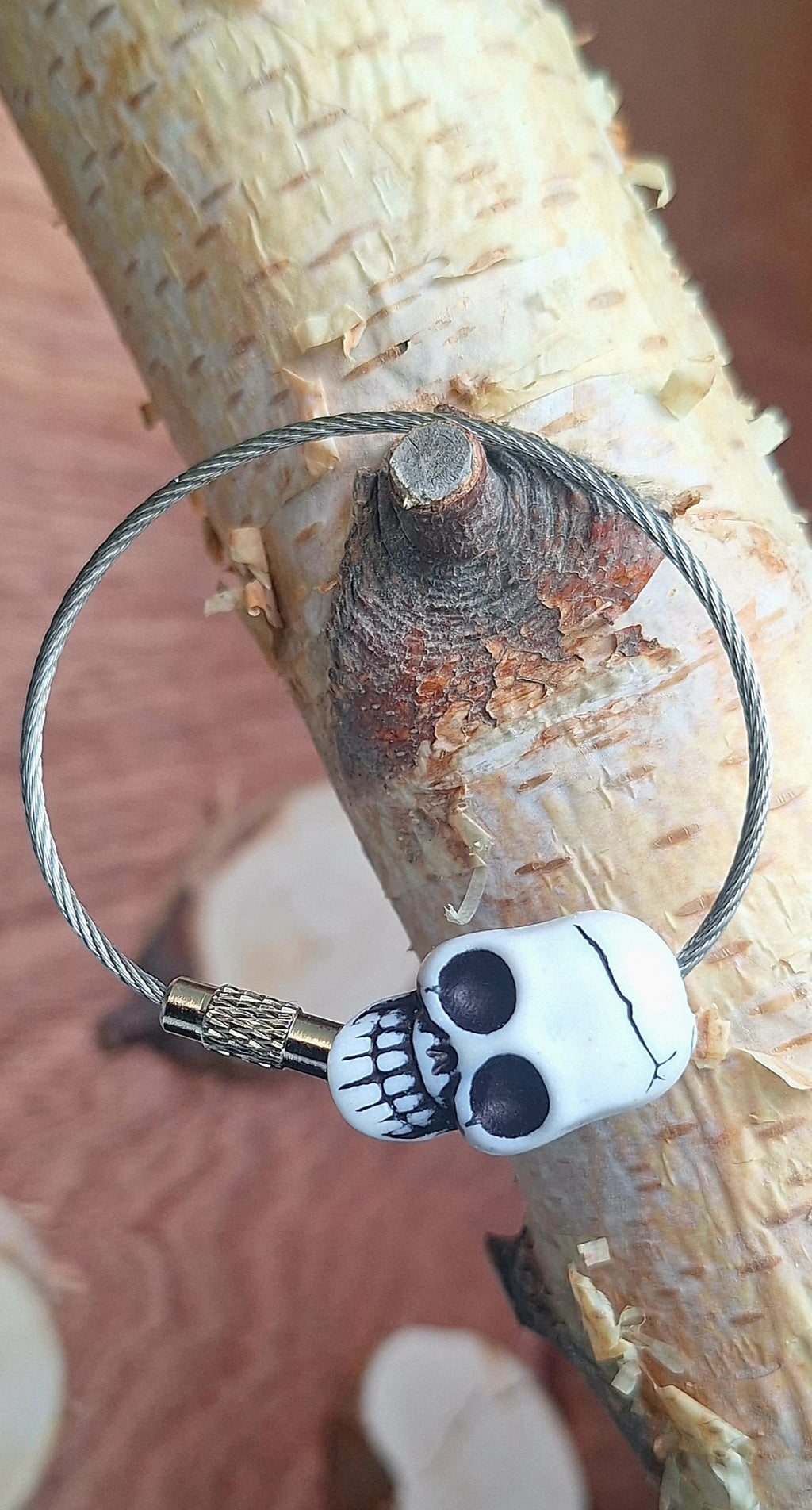 Schlüsselanhänger Skull-Head Oldschool